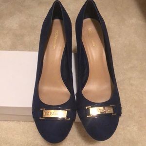 Blue Suede (Wedge) Shoes